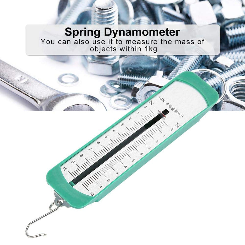 Oumefar 10N Newton Meter Plastic Spring Dynamometer Rod Physics Mechanical Experiment Instrument Spring Balance High Resolution for Physics Mechanical Experiments