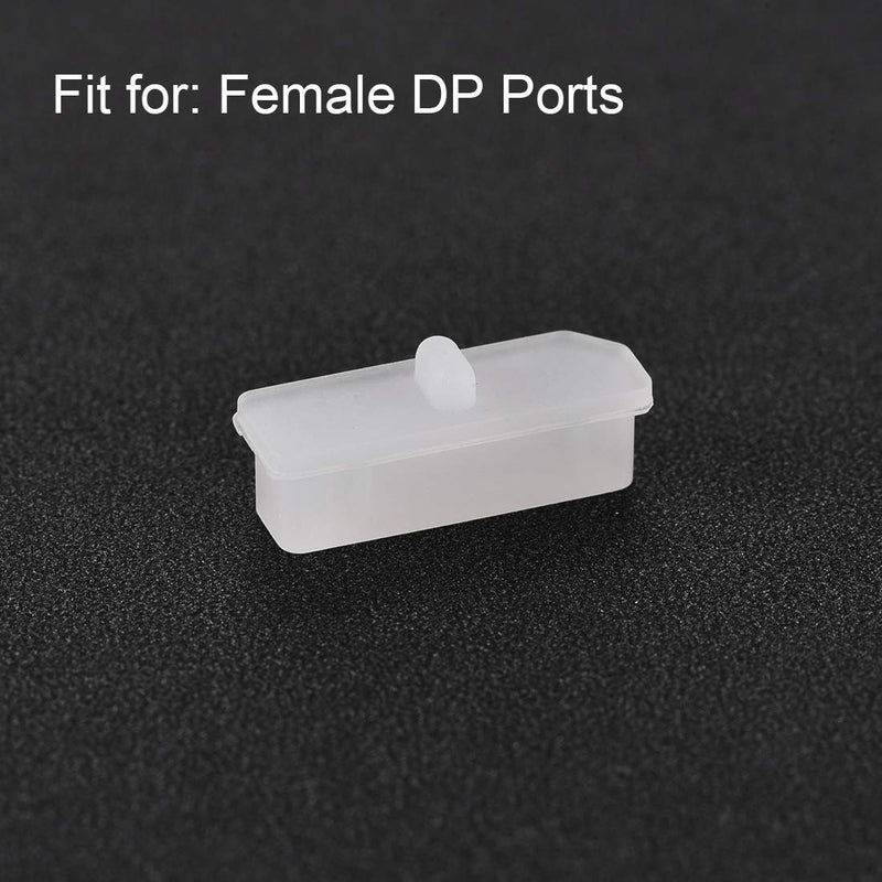 uxcell 3 Pcs Clear Ethernet Hub Port Display Port Adapter Anti Dust Cover Cap Protector Plug