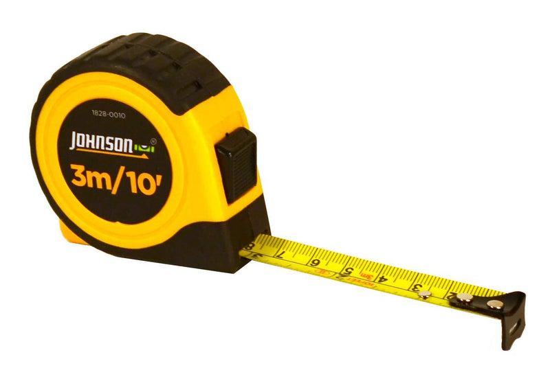 Johnson Level & Tool 1828-0010 Tape Measure Metric, 10-Feet 10 Foot Metric
