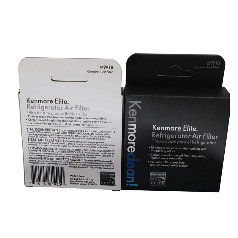 4 Pack Kenmore Elite 469918 Refrigerator Air Filter (4)