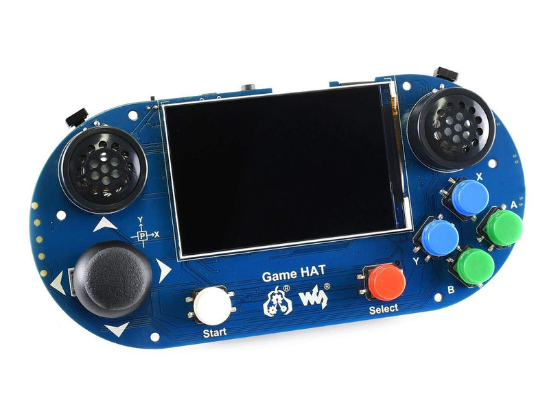 Waveshare Game HAT for Raspberry Pi A+/B+/2B/3B/3B+ 3.5inch IPS Screen 480x320 Resolution 60 Frame Experience Make Your Own Game Console