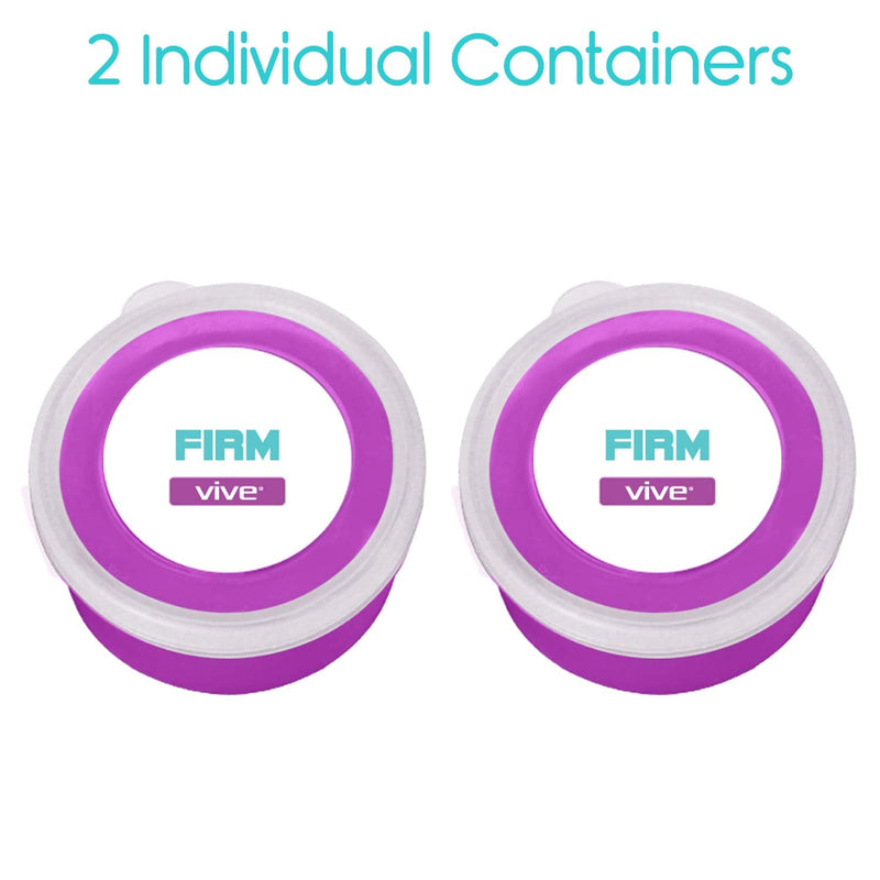 Vive Therapy Putty, Occupational Hand Tools (2 Pack) - Sensory Stress Relief - for Physical Exercise, Finger Pain, Grip Strength, Rehab, Arthritis, Adults, Forearms, Fidgeting, Motor Skills Purple