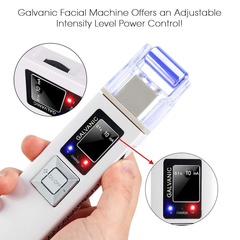 Portable Galvanic Microcurrent Skin Firming Machine, Anti-aging Face Lift Massager Home Use Beauty Salon Device