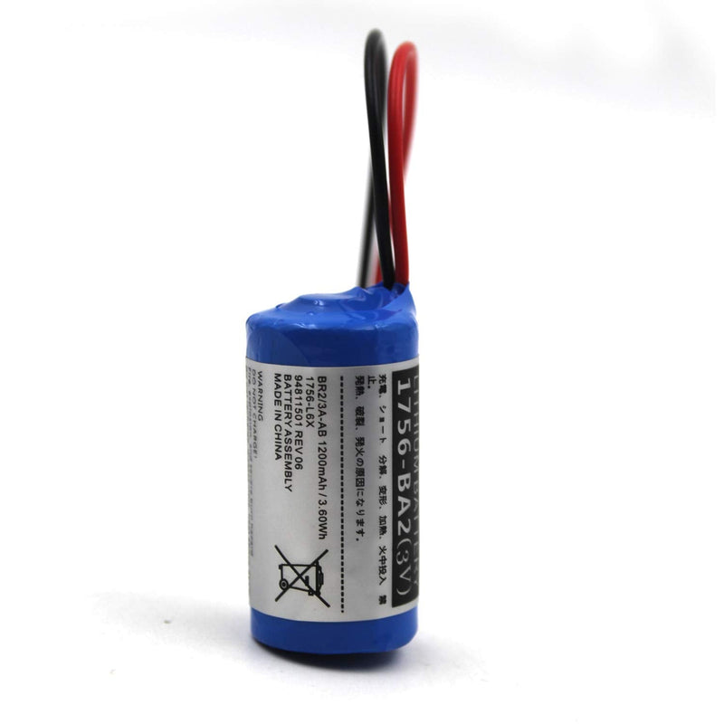 (5-Pack) 3V 1200mAh Replacement Battery for Allen Bradley/AB 1756-L1 1756-BA2 BR2/3A-AB, PLC Control
