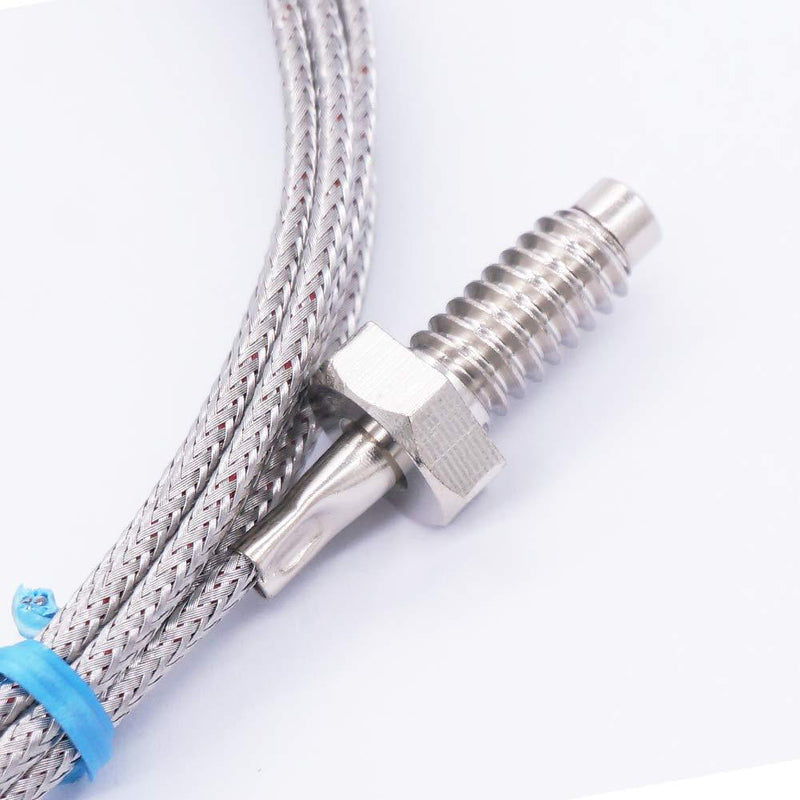 Twidec/1/4" Screw Probe Temperature Sensor K Type Thermocouple 2 Meters Cable Temperature Range: 0-600Â°C LT-104