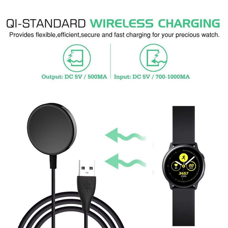 Galaxy Watch 4/3 Active 2 Charger EMallee Charging Dock for Samsung Galaxy Watch4 Classic Watch3 Active & Active2 Accessories 2 Pack