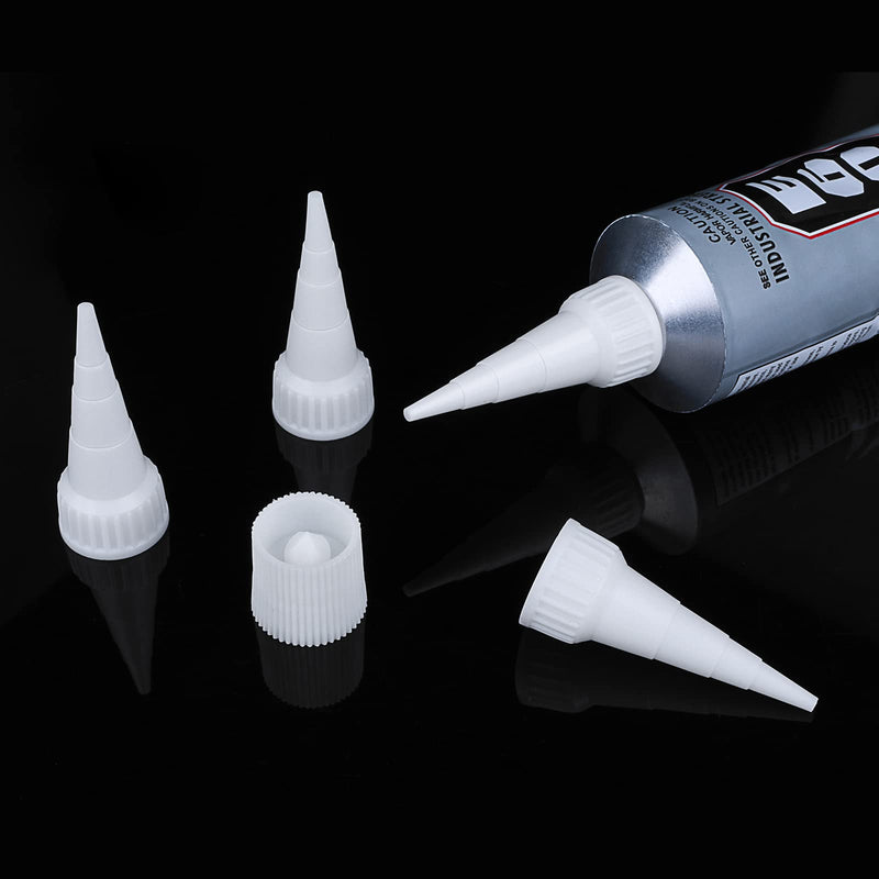 20 Pieces Snip Tip Applicator Adhesive Tube Tips Cap for E6000 Craft Glue 3.7 Ounce Adhesive Tubes, Snip Tip Applicator Cap