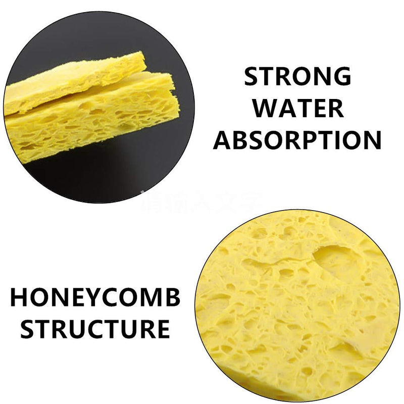 Pack of 30 pads soldering sponge soldering iron cleaning sponge soldering welding cleaning for soldering tips