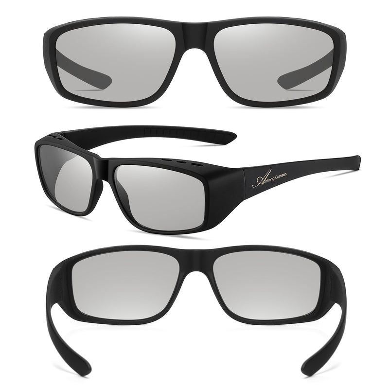AoHeng Cinema 3D Glasses for RealD 3D Movies,Large Frame,Clearer,Brighter(2 Pack)
