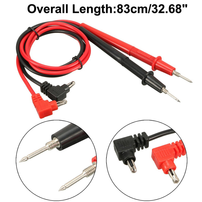 uxcell 2pcs 32.68'' Test Leads Probe for Digital Multimeters 1000V 10A 4mm Banana Plug