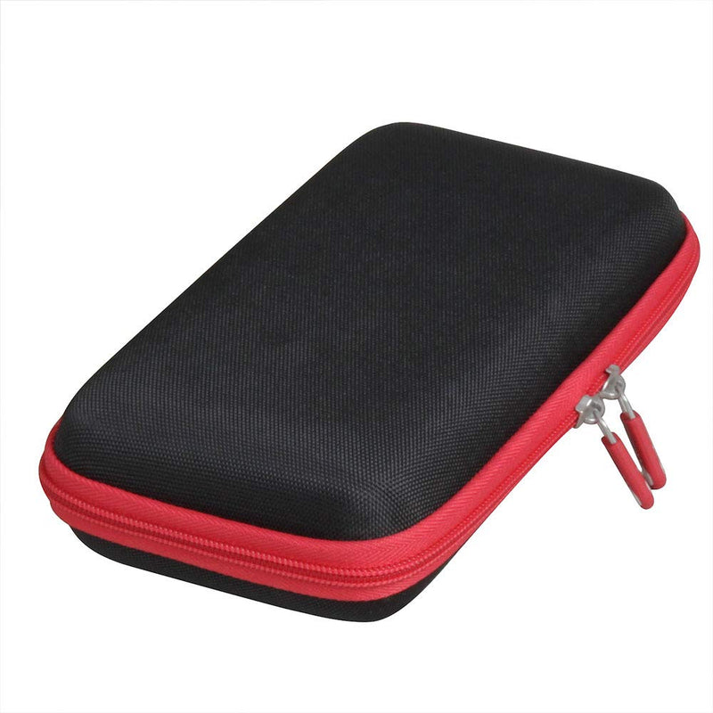 Hermitshell Hard Travel Case for Ekrist/LanLuk Portable Charger Power Bank 25800mAh (Black + Red Zipper) Black + Red Zipper