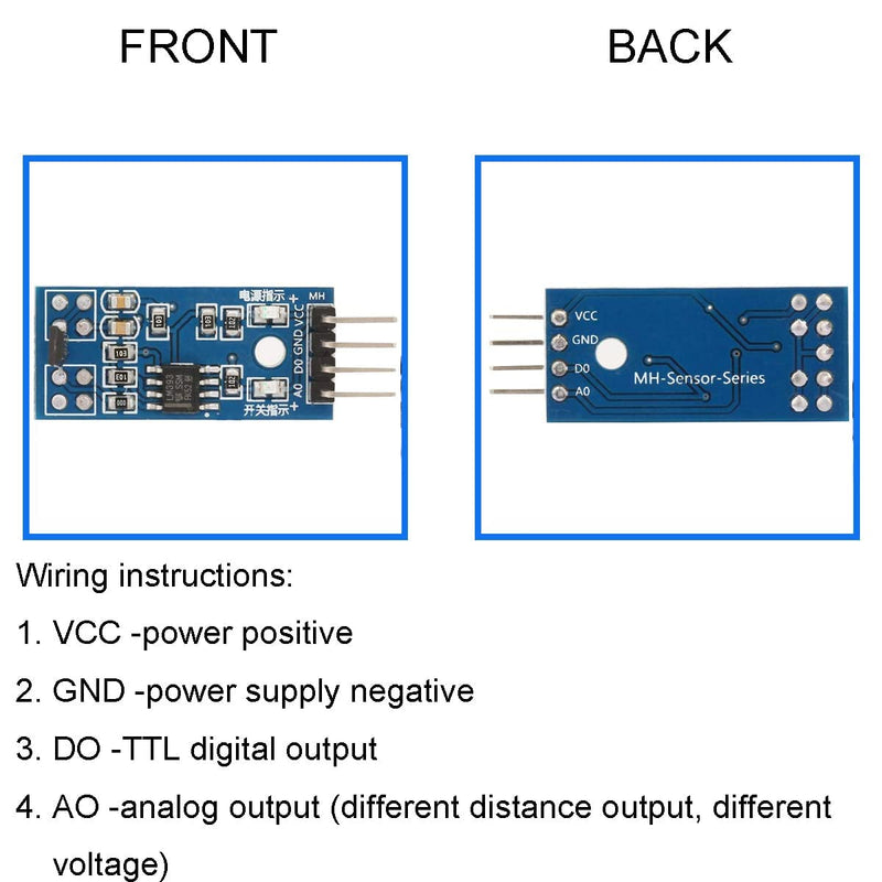 5 pieces switch Hall sensor, 3144E effect sensor switch speed counting sensor module magnetic detector 3.3-5V motion sensor module