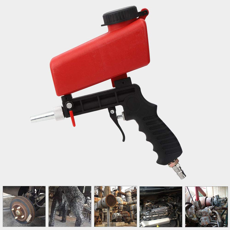 Mini sandblasting device, high pressure cleaner sandblasting gun, mini handheld portable dry ice blasting device compressed air, pneumatic aluminum lightweight sandblaster