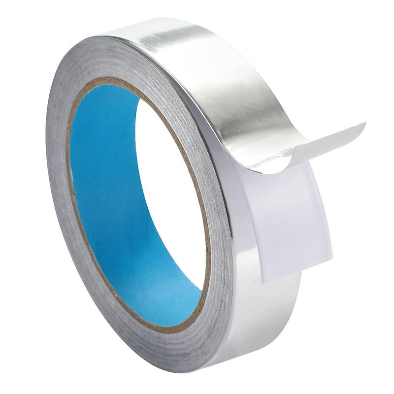 1 inch x 65 feet Thickness 4.0 mil/0.1mm Aluminum Foil Tape Aluminum Air Duct Tape Professional Adhesive Aluminum Foil Tape for HVAC Pipe Repairs or More 3 Rolls