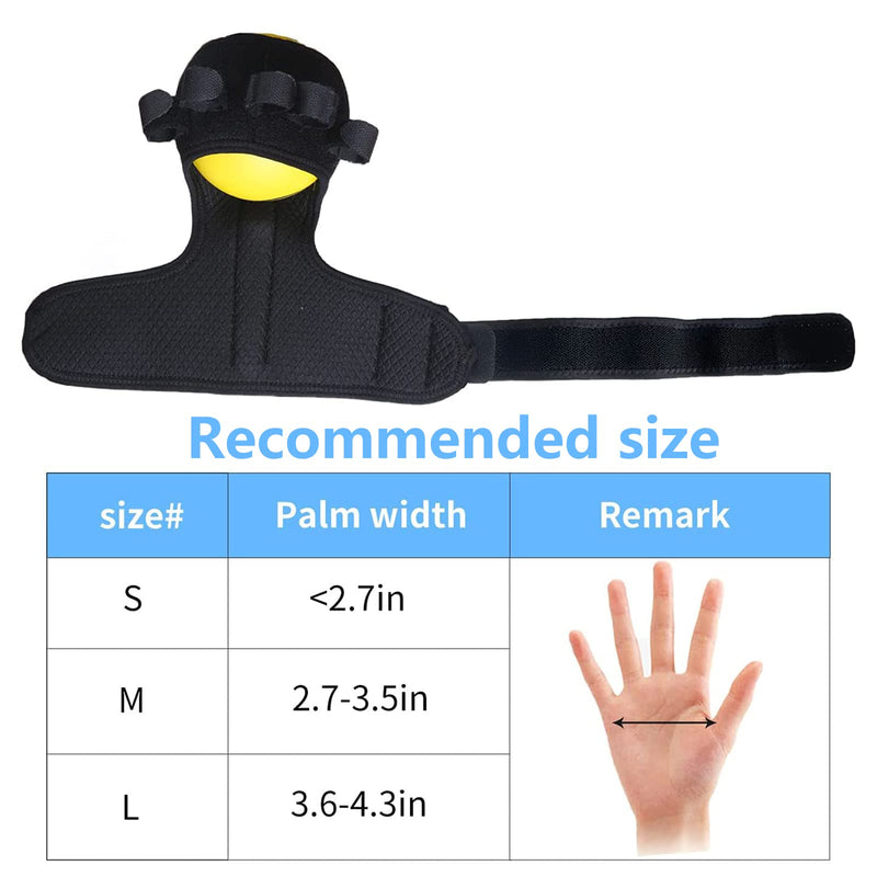 Anti-spasticity Ball Splint Hand Finger for Hand Stroke Hemiplegia Finger Recovery Spasm Dystonia Hemiplegia Finger Training Hand Functional Impairment for Children and Men and Women Medium