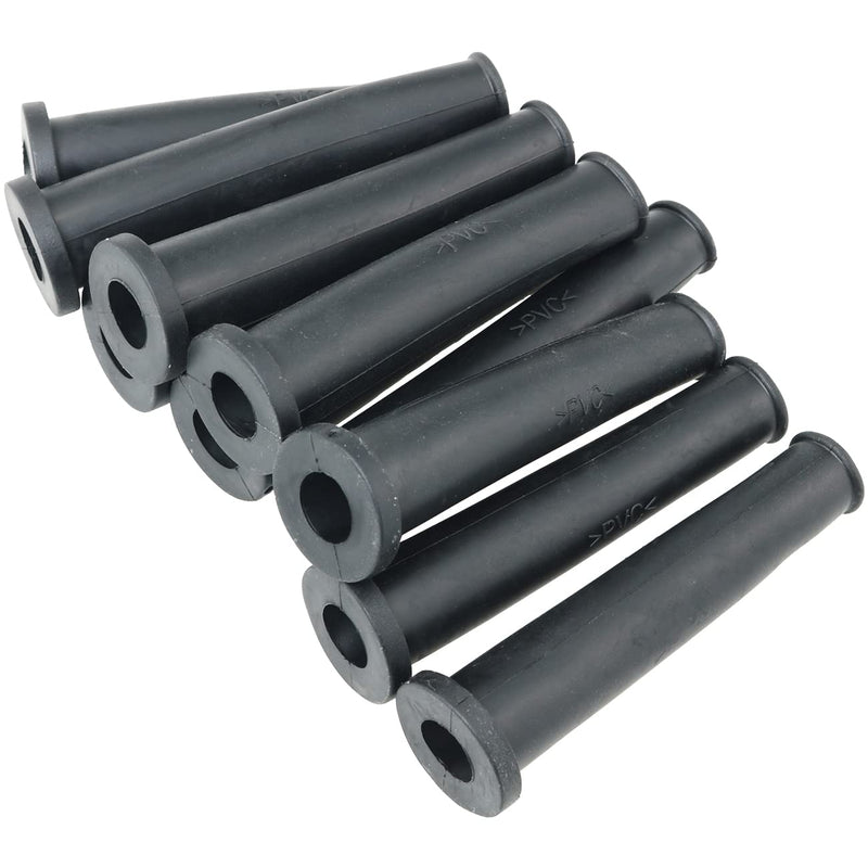 Cord Boot Protector FMHXG 10PCS PVC Strain Relief Cable Sleeve Hose Rubber Black