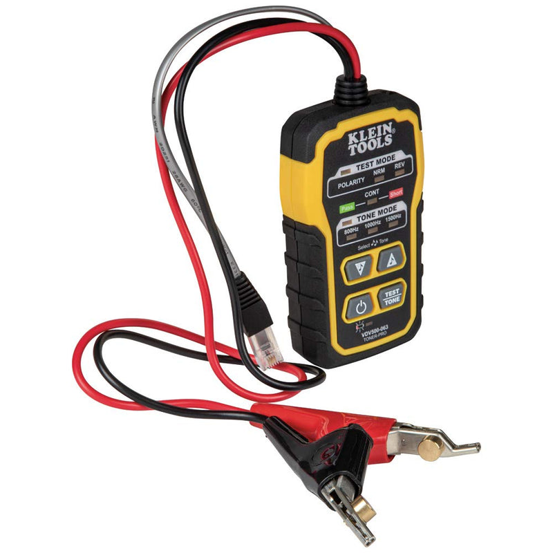 Klein Tools VDV500-063 Wire Tracer Tone Generator, Toner-Pro, Phone (RJ11 and RJ12), Data (RJ45) Coax and Other Non-Energized Wire Tracer Bag