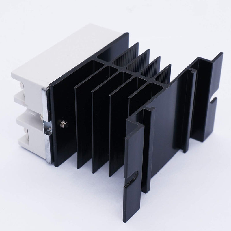 TWTADE SSR-25 DD 25A DC 3-32V to DC 5-60V SSR Solid State Relay + Heat Sink DC to DC 25A