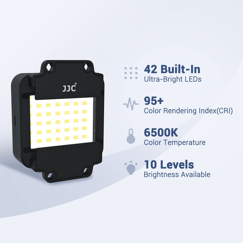 JJC Photo Slide and Film Digitizing LED Light Kit with 35mm Film Strips and Slides Holder, 10-Levels Brightness Shoe Mount LED Backlight for Photo Slides and Film Negatives Scanning Copying LED Light Only