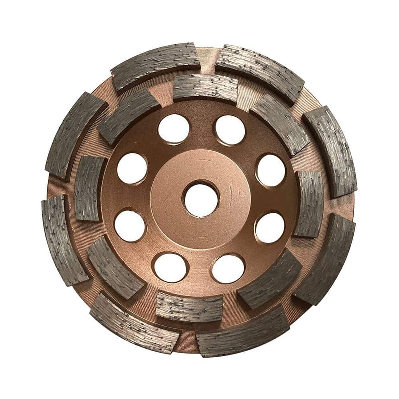 4.5" Diamond Cup Grinding Wheels for Concrete 16 Double Row Segments 5/8"-11 Arbor 4.5 inch 16 segments
