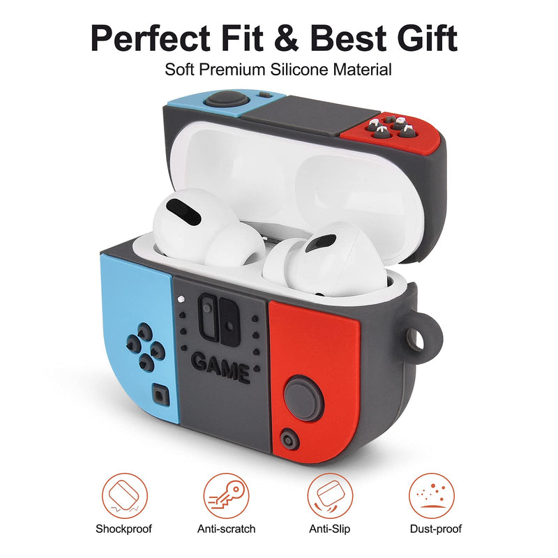 KOREDA Switch Case Compatible with Airpods Pro Case, Cute 3D Cartoon Funny for Kids Girls Teens Boys Cover, Soft Silicone Fashion Character Skin Cases