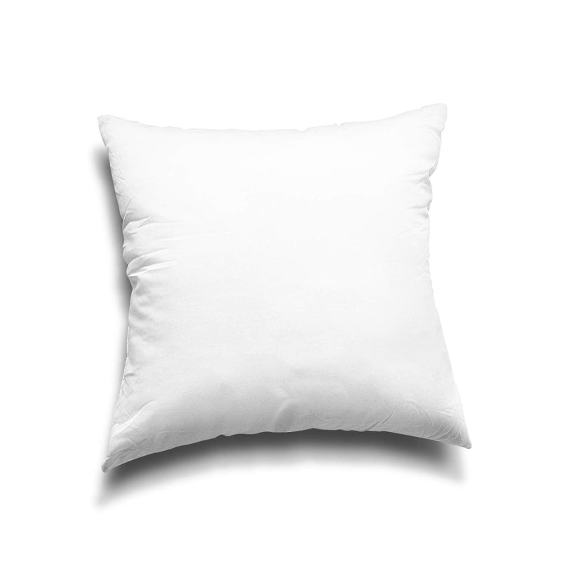 Edow Throw Pillow Inserts, Set of 2 Lightweight Down Alternative Polyester Pillow, Couch Cushion, Sham Stuffer, Machine Washable. (White, 12x12) White