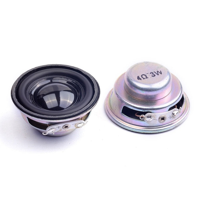 Cylewet 2Pcs Diameter 4cm 4ohm 3W Loudspeaker Audio Speaker Stereo Woofer for Arduino (Pack of 2) CYT1026