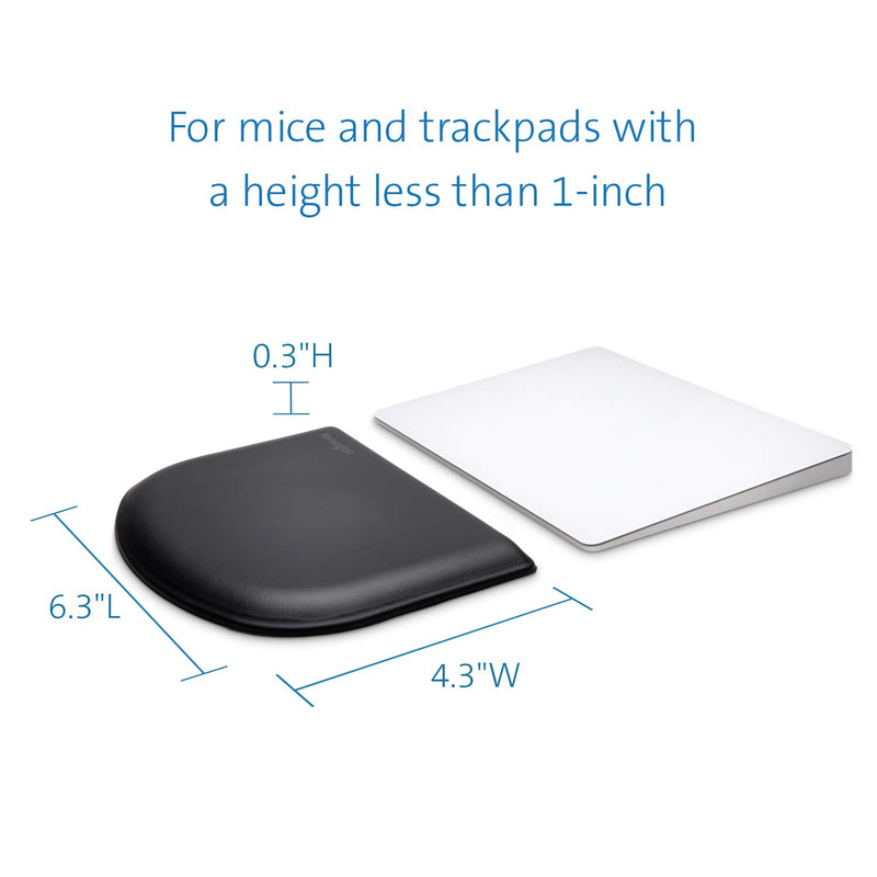 Kensington ErgoSoft Wrist Rest for Slim Mouse/Trackpad, Black (K52803WW) Mouse Wrist Rest