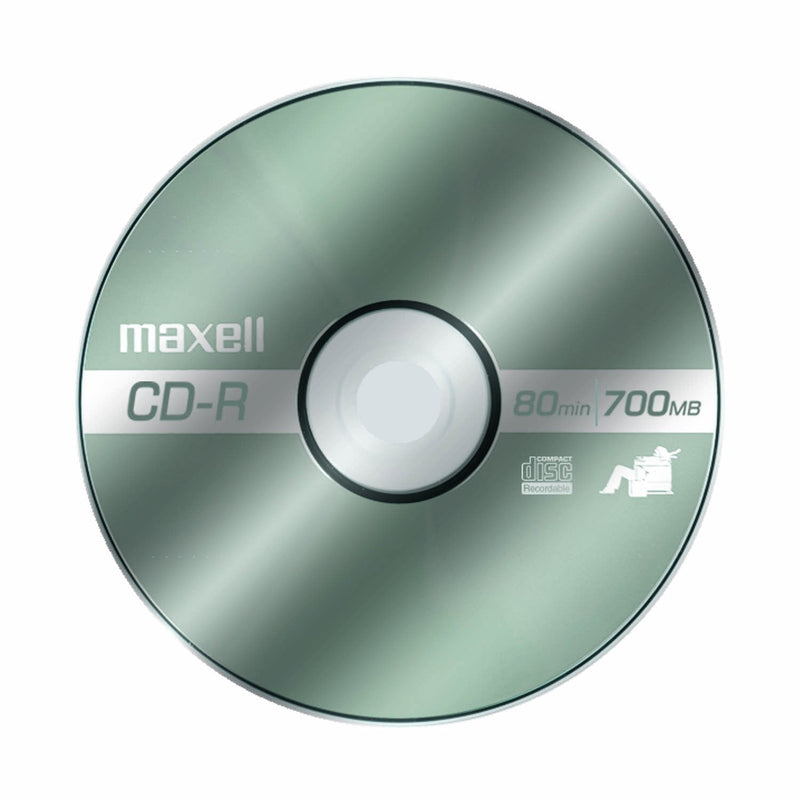Maxell MAX648210 CD Recordable Media, CD-R, 40x, 700 MB, 10 Pack Slim Jewel Case 10-pack (with jewel case) CD Disc