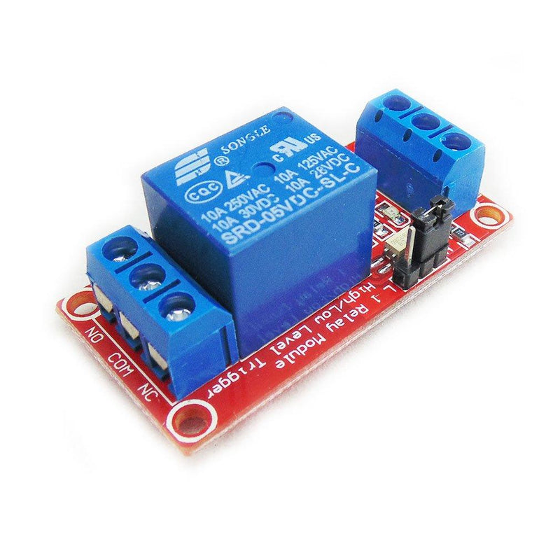 HiLetgo 2pcs 5V One Channel Relay Module Relay Switch with OPTO Isolation High Low Level Trigger