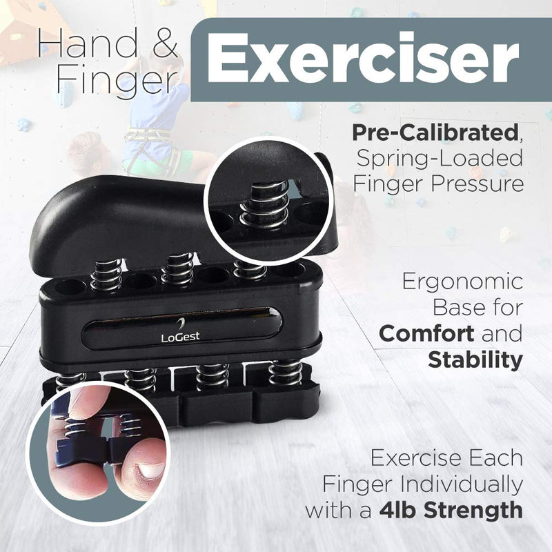 Hand Grip Strengthener Set Forearm Adjustable Resistance Hand Gripper, Finger Exerciser, Finger Stretchers, Grip Rings Hand Exerciser, Stress Relief 14 Piece Set