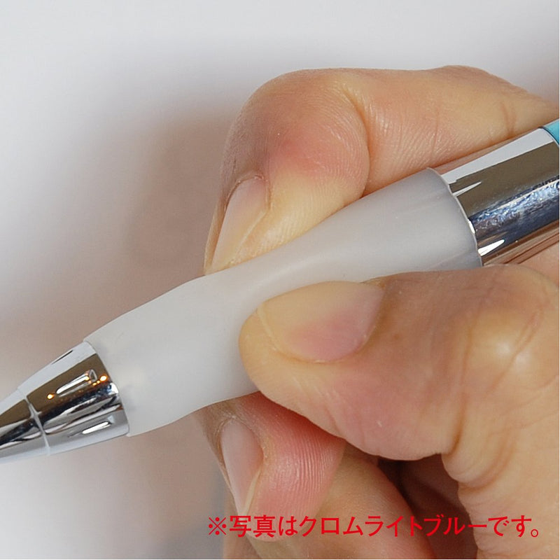 Pilot Uni Alpha-Gel Shaker Mechanical Pencil 0.5mm Hard Grip, Chrome Light Blue (M5618GG1PC.8)