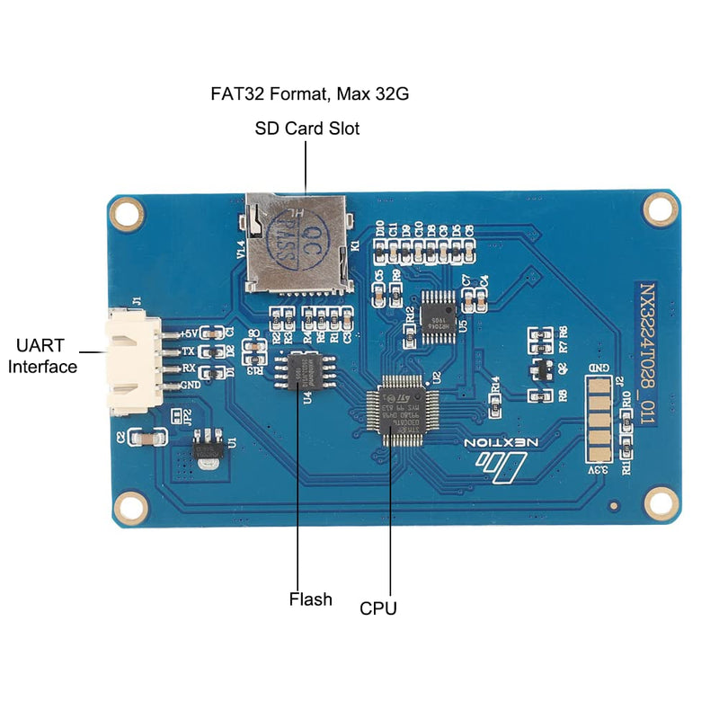 Aihasd 2.8" TFT 320X240 English Nextion HMI USART UART Serial Touch LCD Module Display Panel for Arduino 2.8"