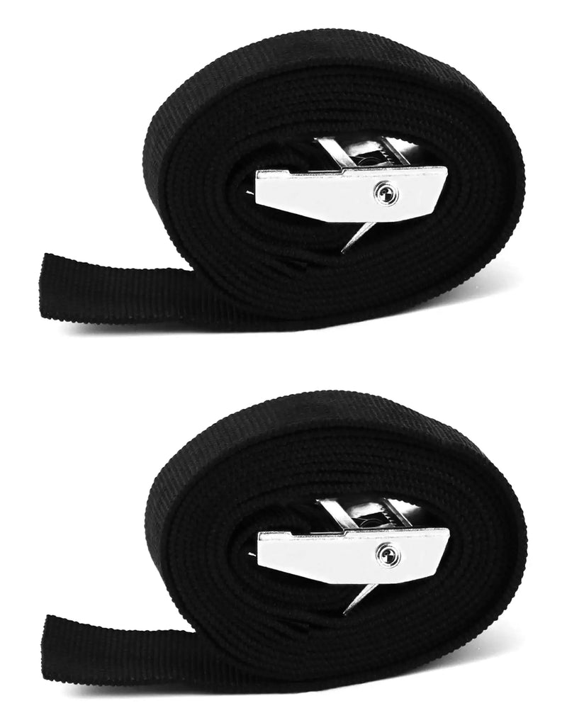 QWORK Safety Lashing Kit, Battery Box Retaining Strap Kit Large Retaining Strap for Batteries, Coolers and Fuel Tanks, Effectively Prevents Equipment from Slipping