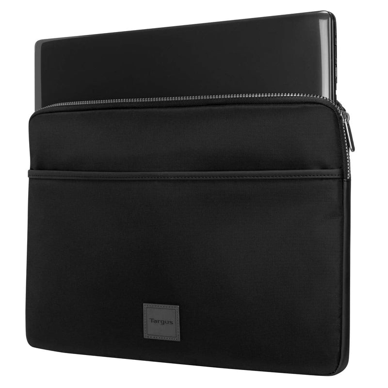 Targus Urban Laptop Sleeve, Weather-Resistant College School Bag, Protective Sleeve for 15.6-Inch Laptop, Black (TBS933GL)