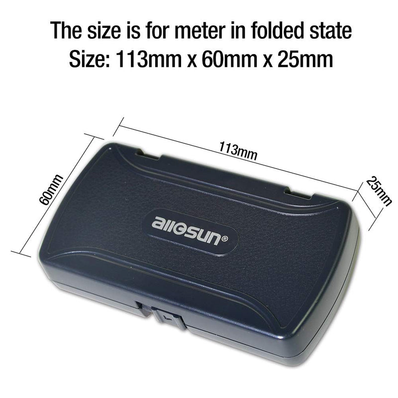 allsun em3085a 3 3/4 Digits Auto Ranging Pocket Digital Multimeter Mini Electrical Mete AC/DC Ohm Volt Amp Capacitance Frequency Diode Continuity LCD Home Measuring Tool Autoranging