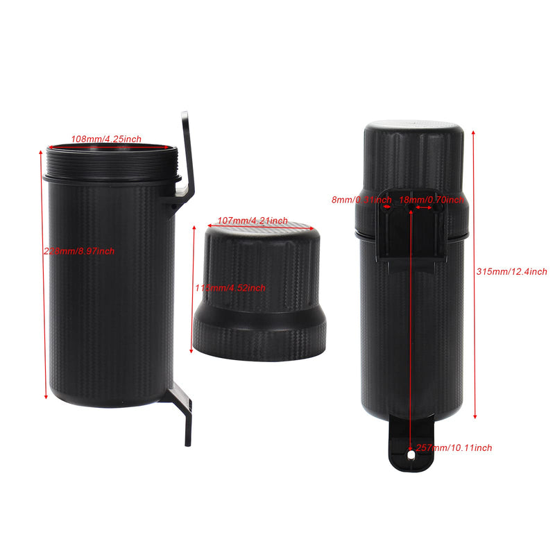 GIDIBII Motorcycle Universal Off-Road Tool Tube Storage Box Holder Manual Canister Waterproof
