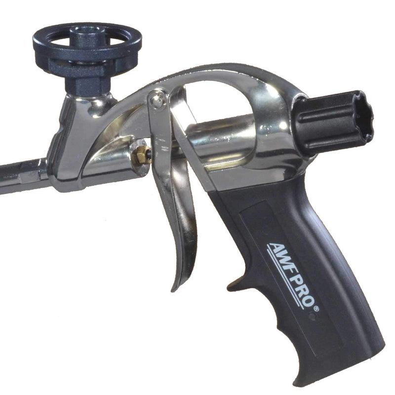 AWF PRO Foam Gun - AWF 1000, PTFE Non Stick Coated Spray Foam Gun. Ideal For Contractors & DIY. High Precision with Greater Yield Foam Spray Insulation Gun 1