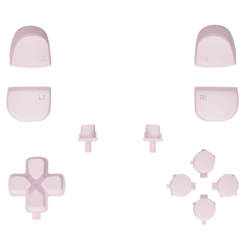 eXtremeRate Replacement D-pad R1 L1 R2 L2 Triggers Share Options Face Buttons for PS5 Controller, Cherry Blossoms Pink Full Set Buttons for Playstation 5 Controller - Controller NOT Included