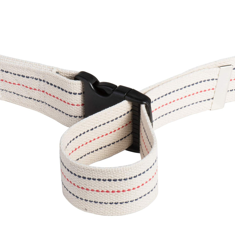 COW&COW Gait Belt 54inch - Transfer and Walking Assistance with Quick Release Buckle for Caregiver Nurse Therapist 2 inches(Beige) Beige With Stripes 54 Inch (Pack of 1)