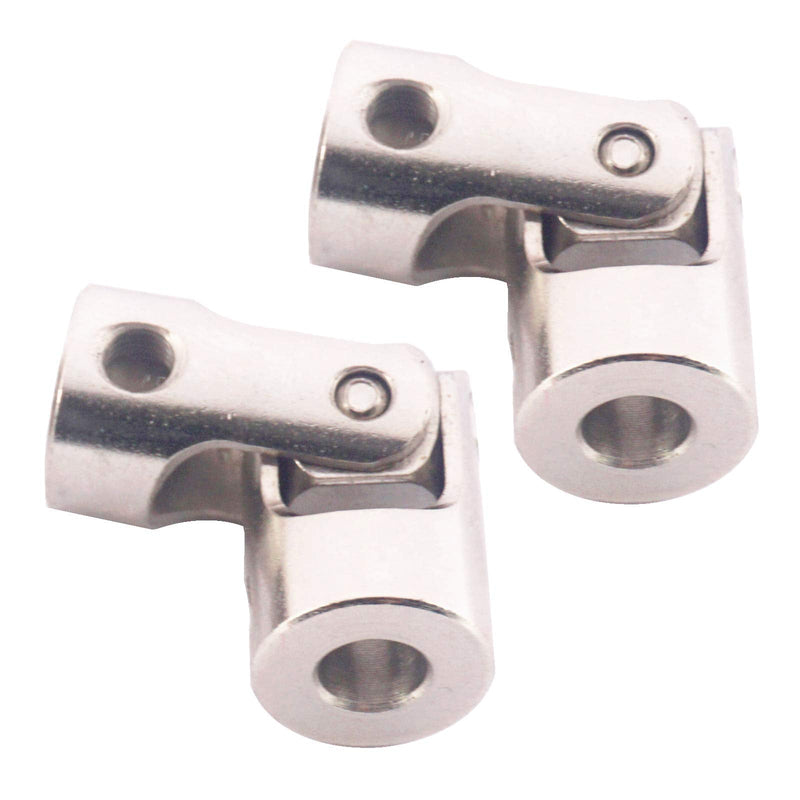 5Pack Vgoohobby Universal Rotatable Steering Shaft U Joint Coupling Motor Connector Coupler for RC Car Robot Crawler Boat (3mm to 3mm) 3mm to 3m