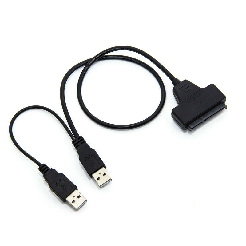 Adapter/Converter SATA 7+15 22 Pin to USB 2.0 Adapter Cable for 2.5 HDD Laptop Hard Disk Drive