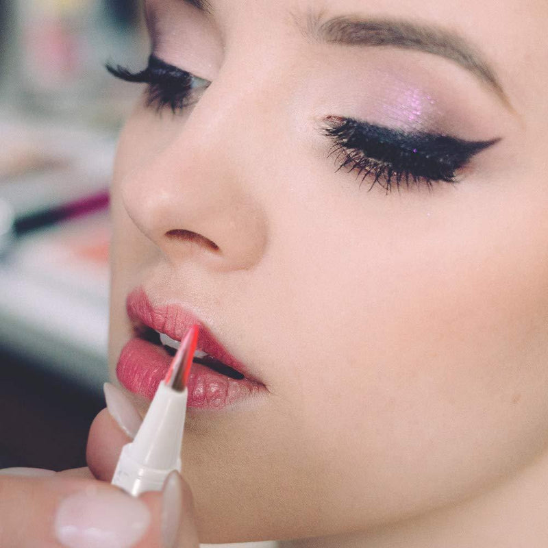 8 PCS Transparent Twist Pens Cosmetic Container Empty Cuticle Nail Oil Pen With Brush Tip Lip Gloss Twist Pens Refillable Eyelash Growth Liquid Tube With 5 Transfer Pipettes 1 Stickers