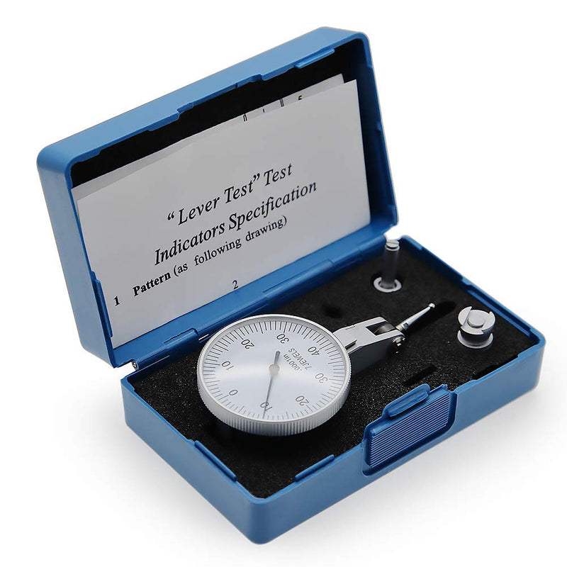 AMTAST Dial Test Indicator 7 Jewels Dial Indicator Gauge Range 0.008’’ Graduation 0.0001’’ 0-40-0 Scale Range 0.008’’ Graduation 0.0001’’