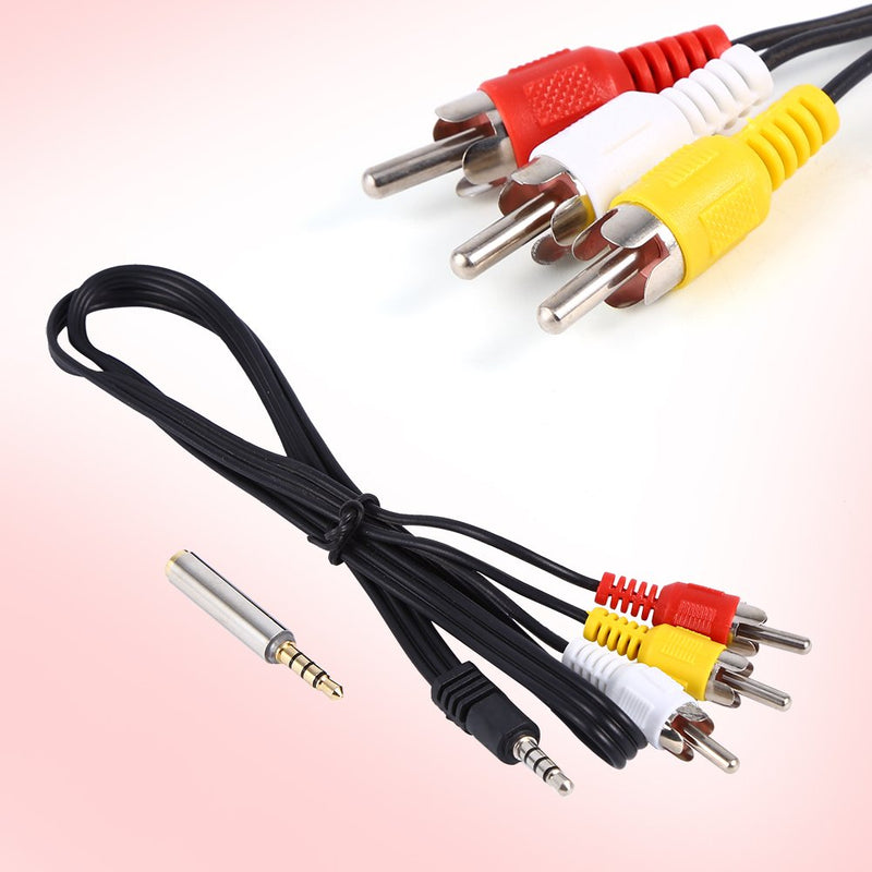 Zopsc Stereo Audio Video AUX Cable Video Wire AV Cable for Raspberry Pi 2 Model B+ Plug and Play New Support 1 to 3 Outputs and Connect Both Audio and Video