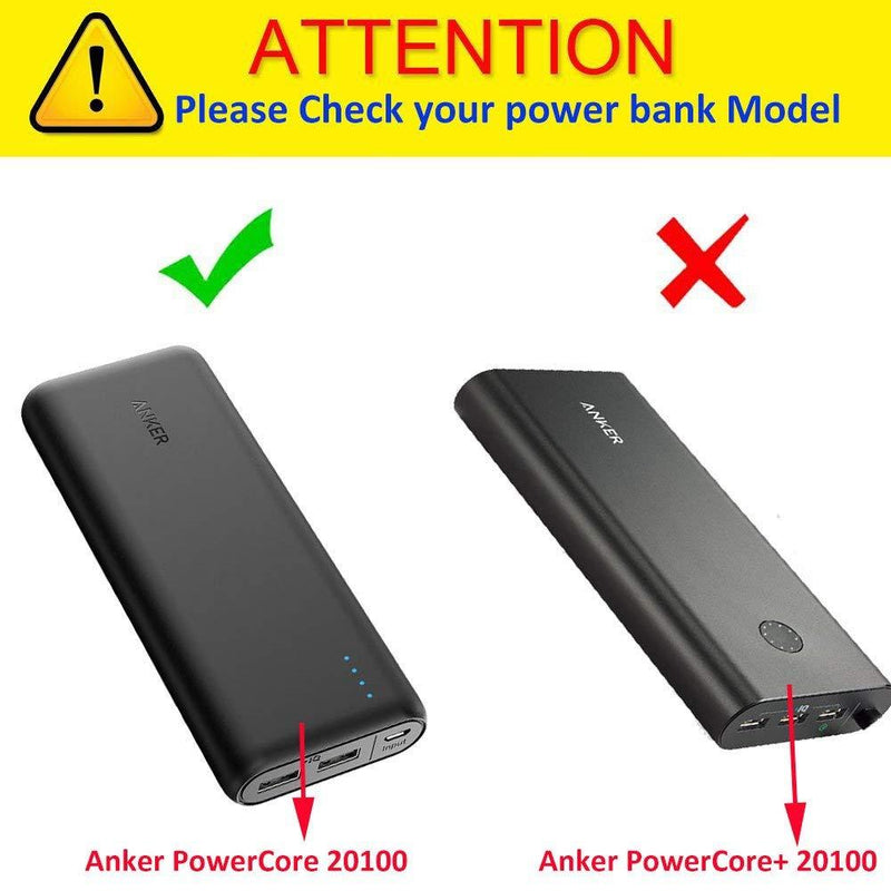 Khanka Hard Travel Case Replacement for Anker PowerCore 20100 mAh Power Bank (Black) black