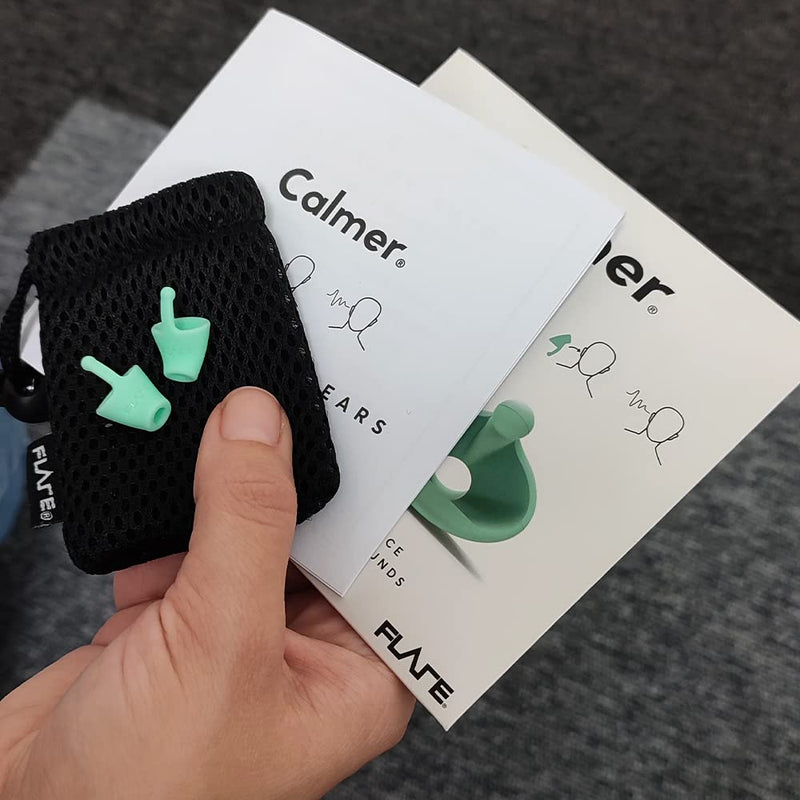 Flare Audio® Calmer® Mint – in Ear Device to Gently Soothe Sound sensitivities and Reduce Stress - for Sensitive Hearing, Autism, ADHD