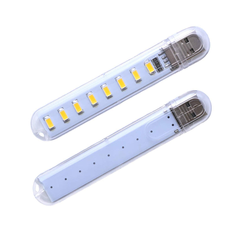 VOKARO USB Light, Camping Led Light for Power Bank PC Laptop (Pack of 8) (Yellow) Yellow