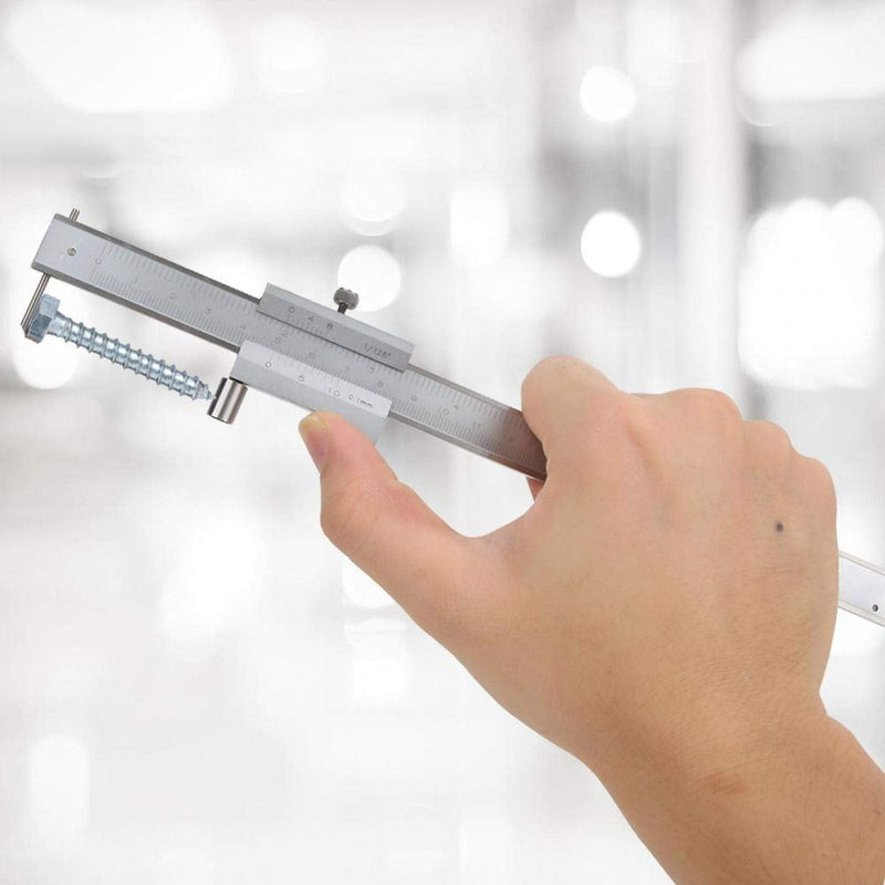Vernier Caliper Parallel Marking Gauge Stainless Steel Measuring Tool for Measurement and Scribing of Machining 0-200MM(0-200MM)
