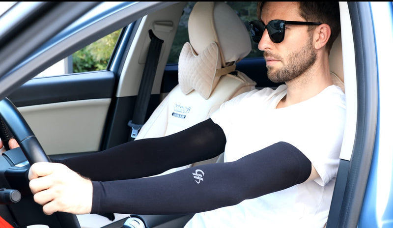 UV Sun Protection Cooling Arm Sleeves UPF 50+ 4-Pairs for Men Women Cycling, Golf, Outdoor Sports S-XL Army Green+black+grey+white